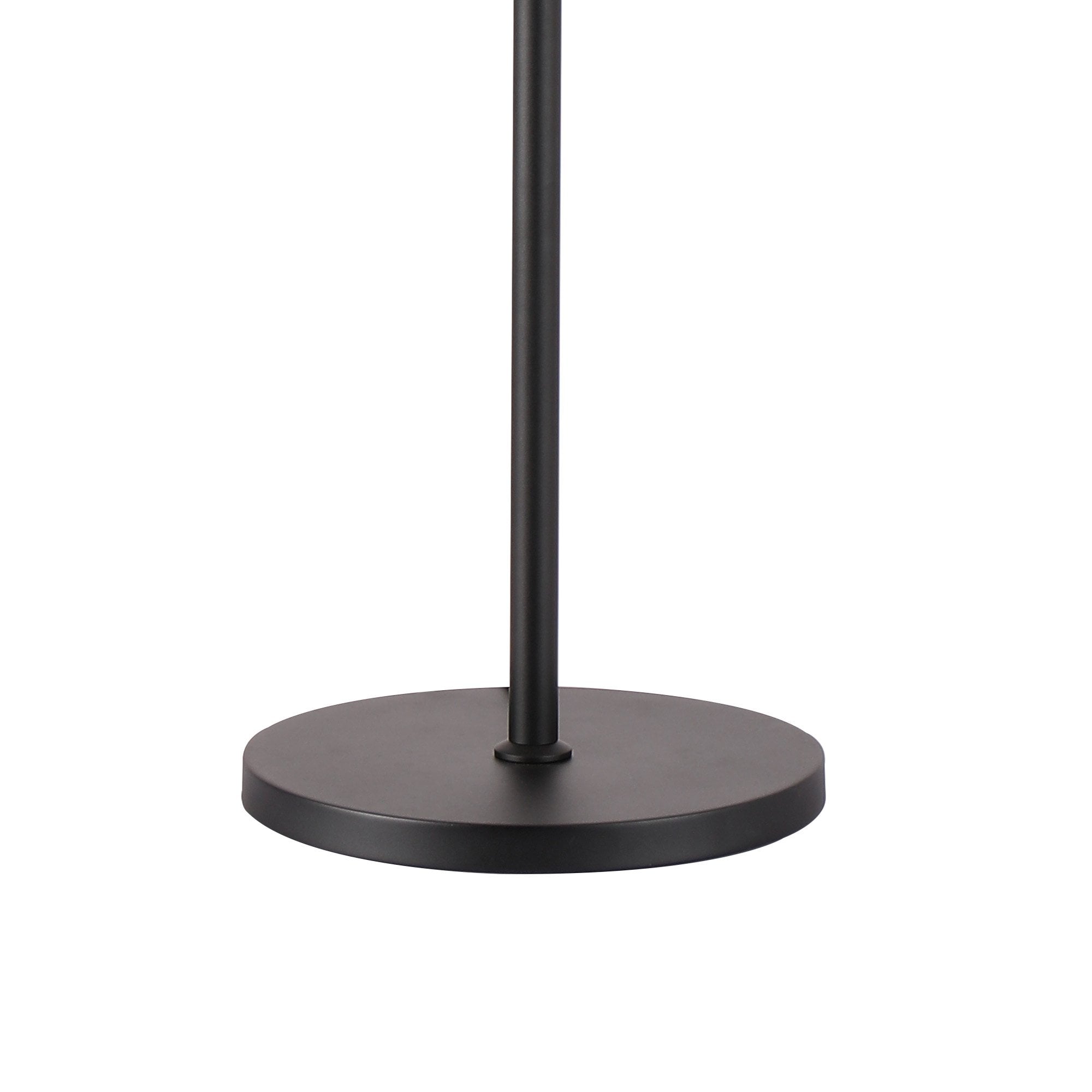 NL9514BL/CL9 Kaffer 8 Light Floor Lamp Satin Black Clear