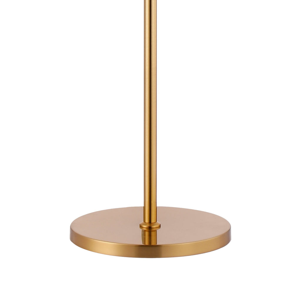 NL9514BR/AM9 Kaffer 8 Light Floor Lamp Brass Amber