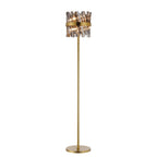 NL9514BR/SM9 Kaffer 8 Light Floor Lamp Brass Smoke