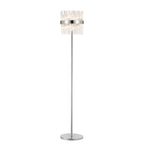 NL9514PN/CL9 Kaffer 8 Light Floor Lamp Polished Nickel Clear