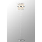 NL9514PN/CL9 Kaffer 8 Light Floor Lamp Polished Nickel Clear