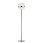 NL9514PN/CL9 Kaffer 8 Light Floor Lamp Polished Nickel Clear