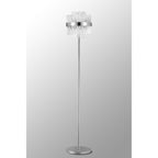 NL9514PN/CL9 Kaffer 8 Light Floor Lamp Polished Nickel Clear