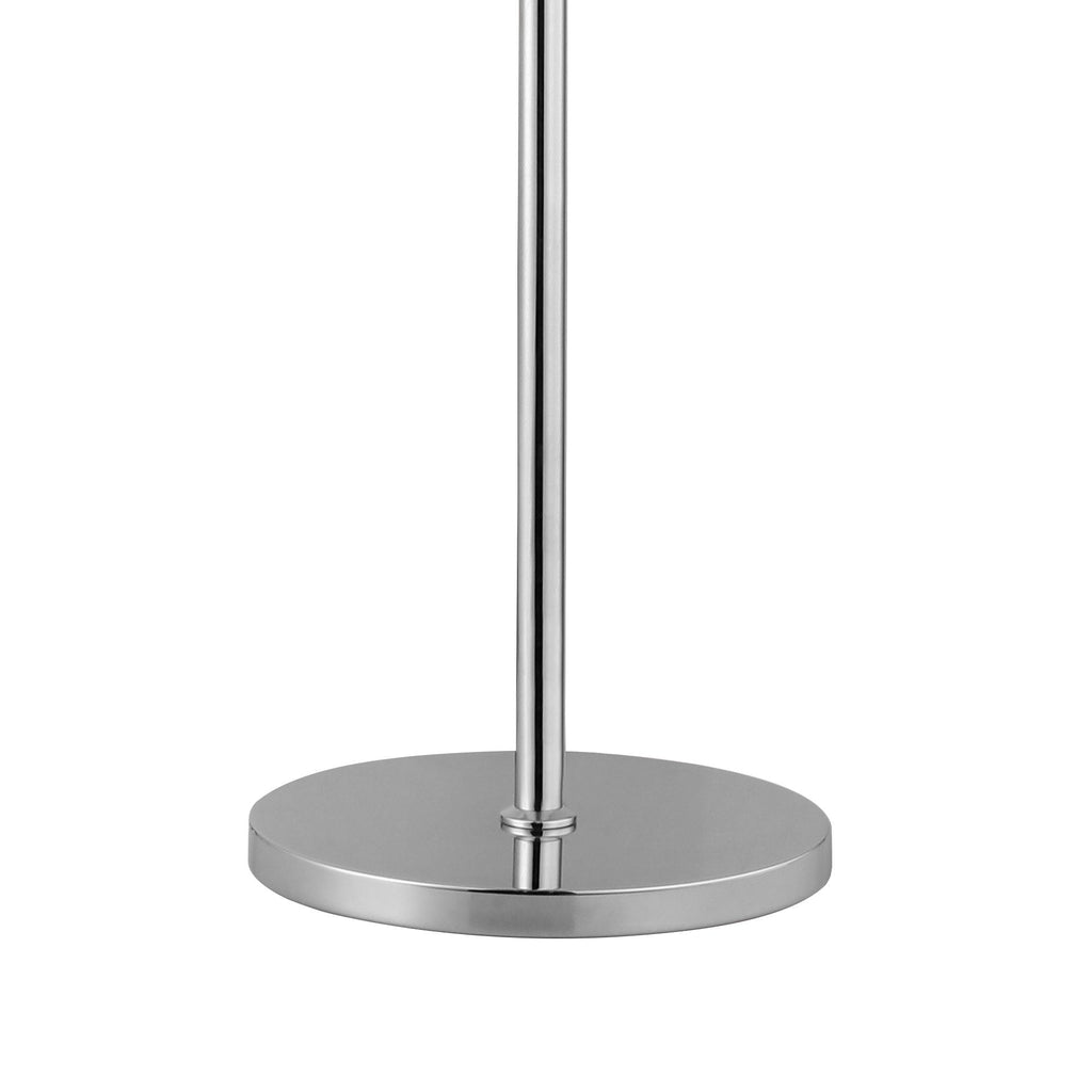 NL9514PN/SM9 Kaffer 8 Light Floor Lamp Polished Nickel Smoke