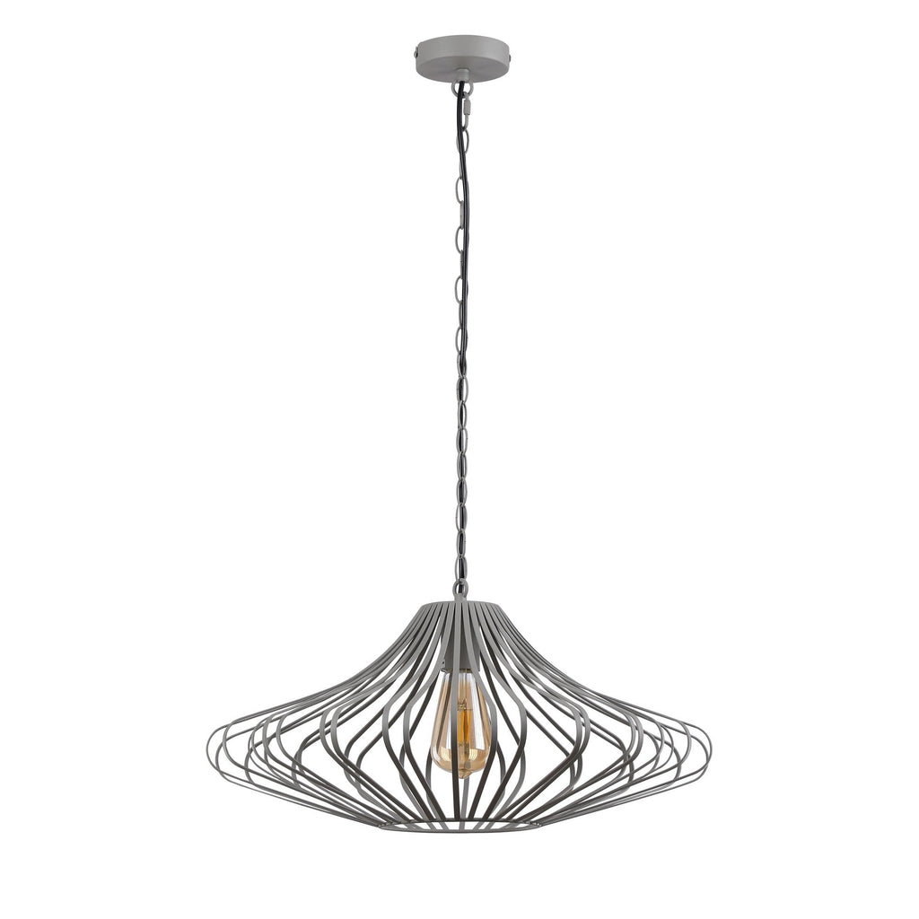 NL74339 Kat 1 Light Pendant Sand Grey