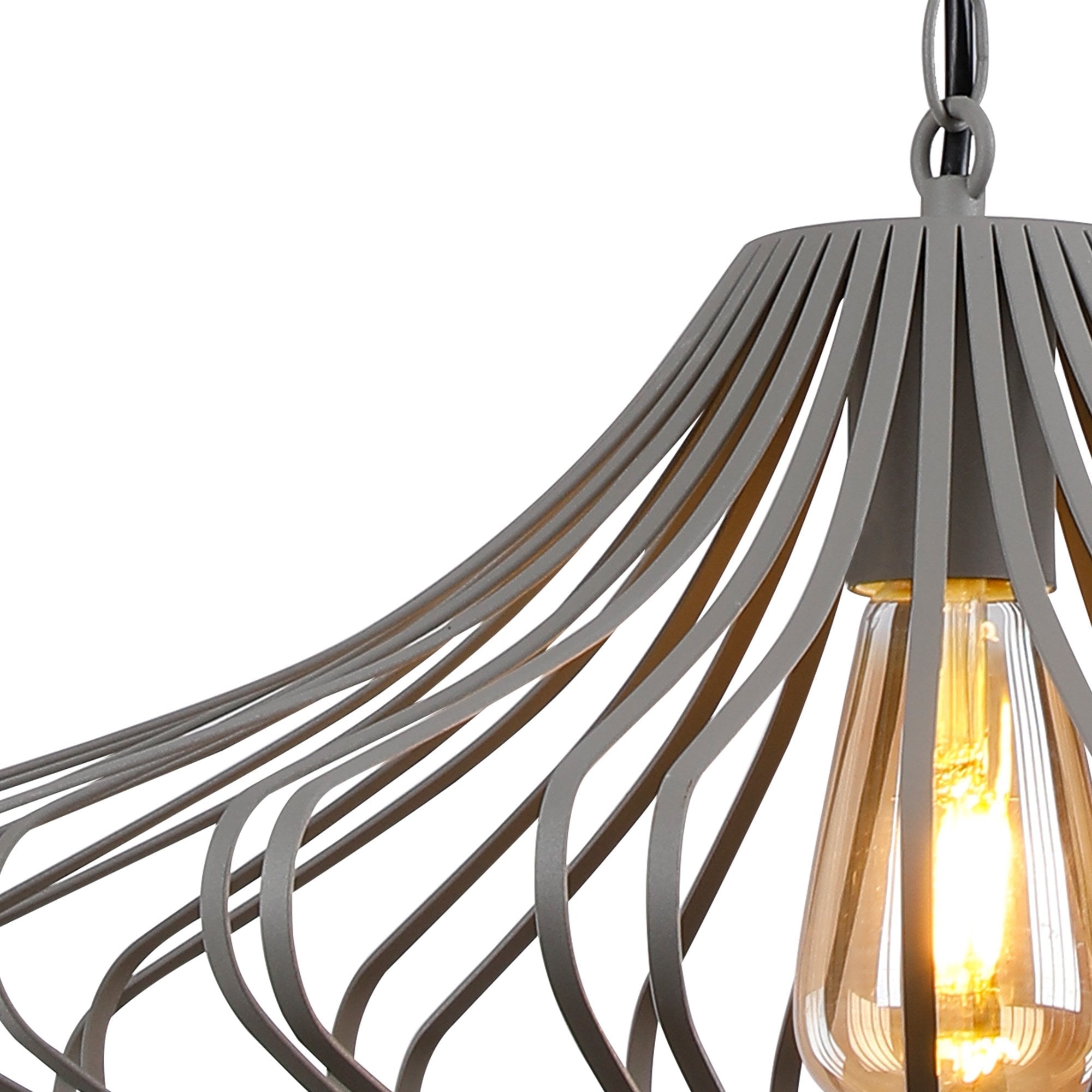 NL74339 Kat 1 Light Pendant Sand Grey