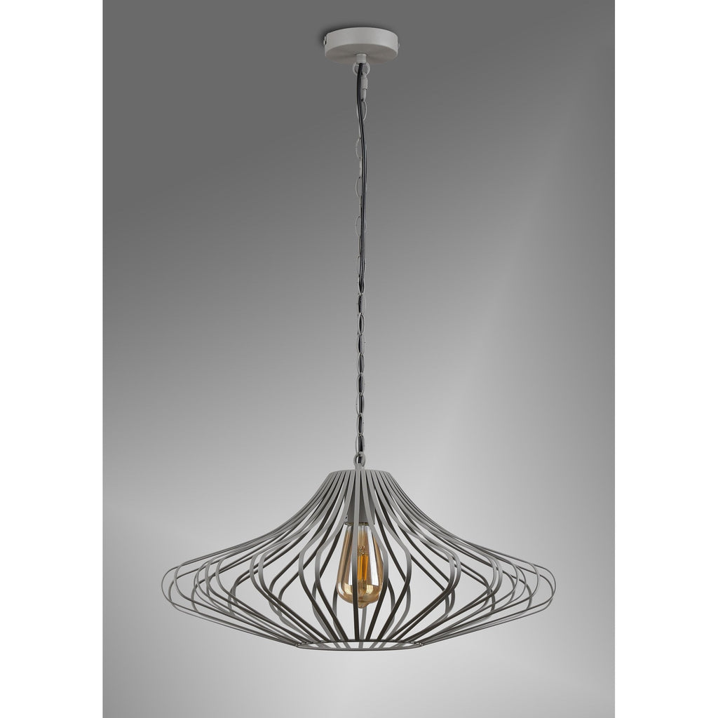 NL74339 Kat 1 Light Pendant Sand Grey