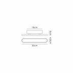 NL7765BL9 Kava 1 LED Wall Light Satin Black Matt White