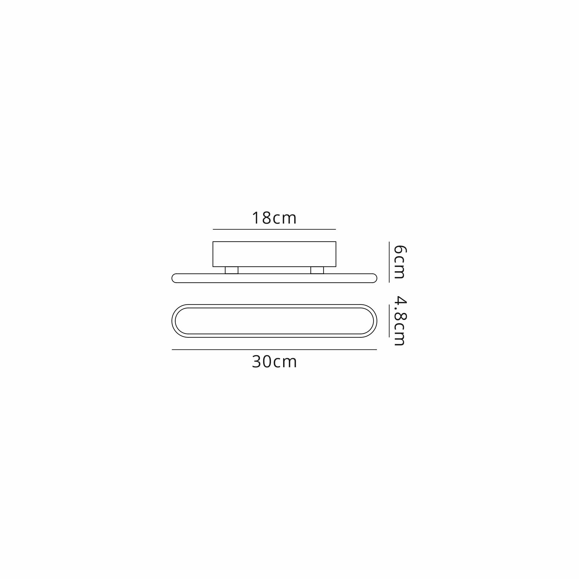 NL7765BL9 Kava 1 LED Wall Light Satin Black Matt White