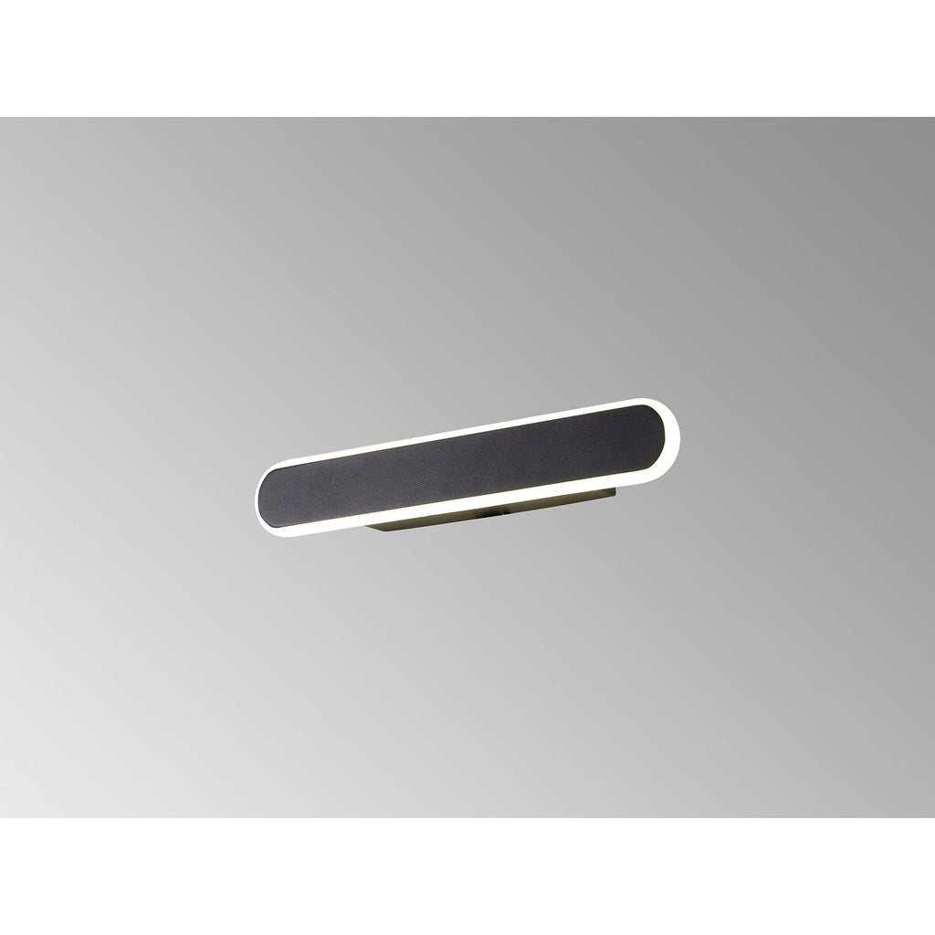 NL7765BL9 Kava 1 LED Wall Light Satin Black Matt White