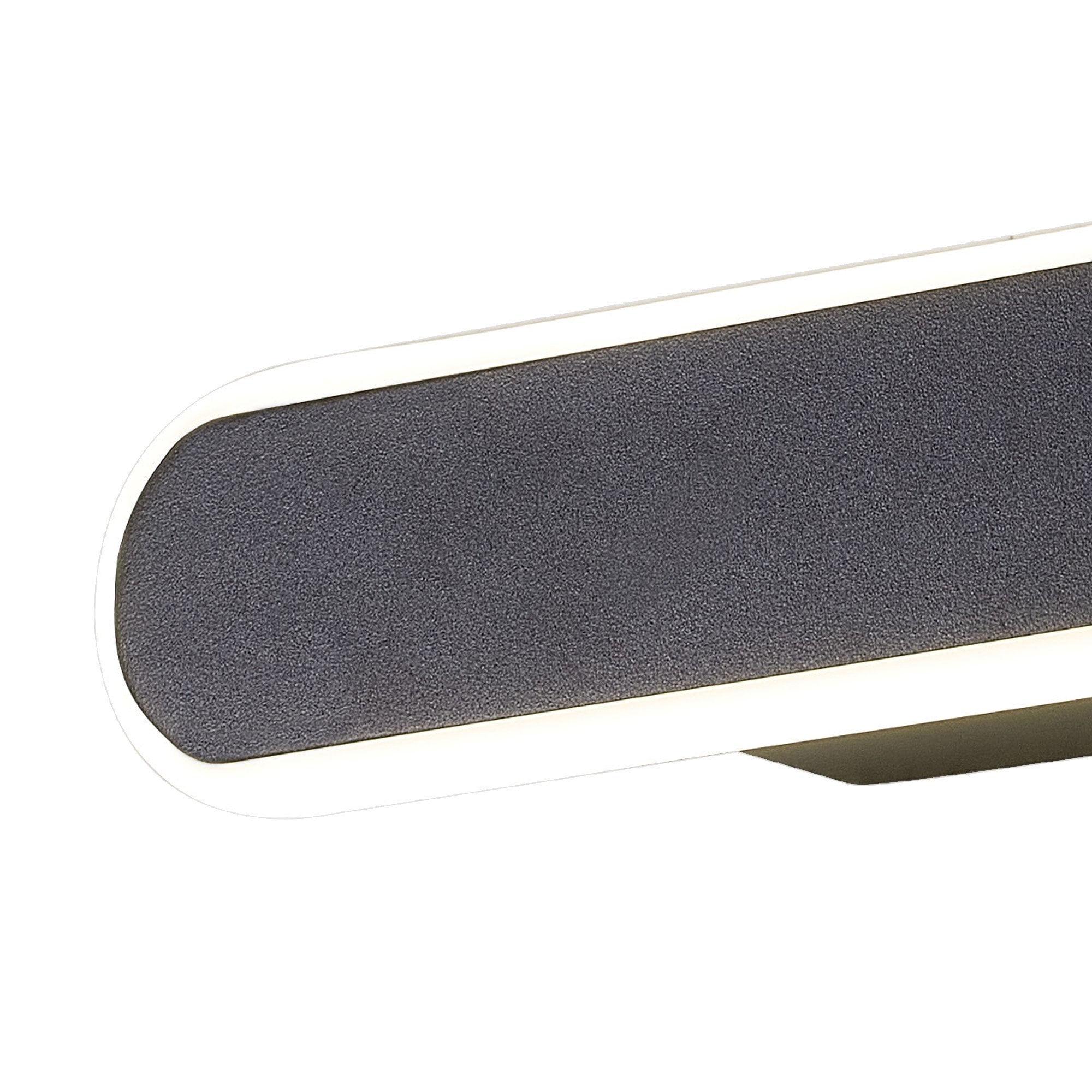 NL7765BL9 Kava 1 LED Wall Light Satin Black Matt White