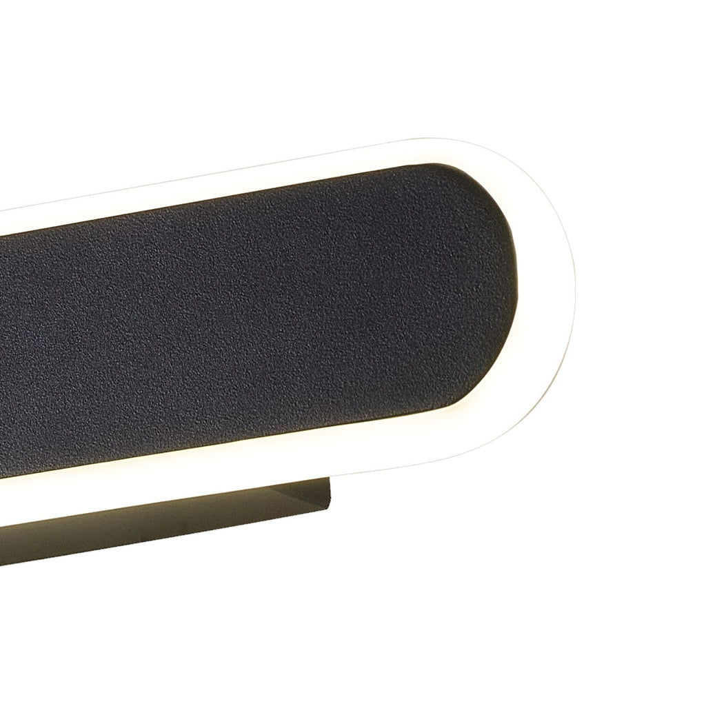 NL7765BL9 Kava 1 LED Wall Light Satin Black Matt White