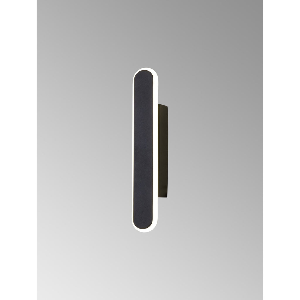 NL7765BL9 Kava 1 LED Wall Light Satin Black Matt White