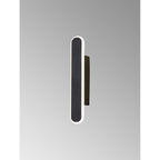 NL7765BL9 Kava 1 LED Wall Light Satin Black Matt White