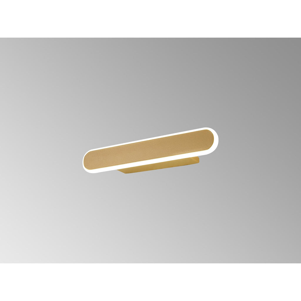 NL7765SG9 Kava 1 LED Wall Light Sand Gold Matt White