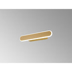NL7765SG9 Kava 1 LED Wall Light Sand Gold Matt White