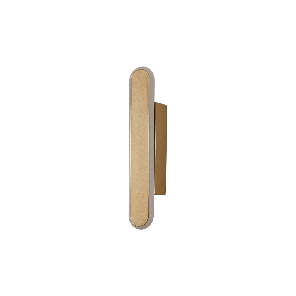 NL7765SG9 Kava 1 LED Wall Light Sand Gold Matt White