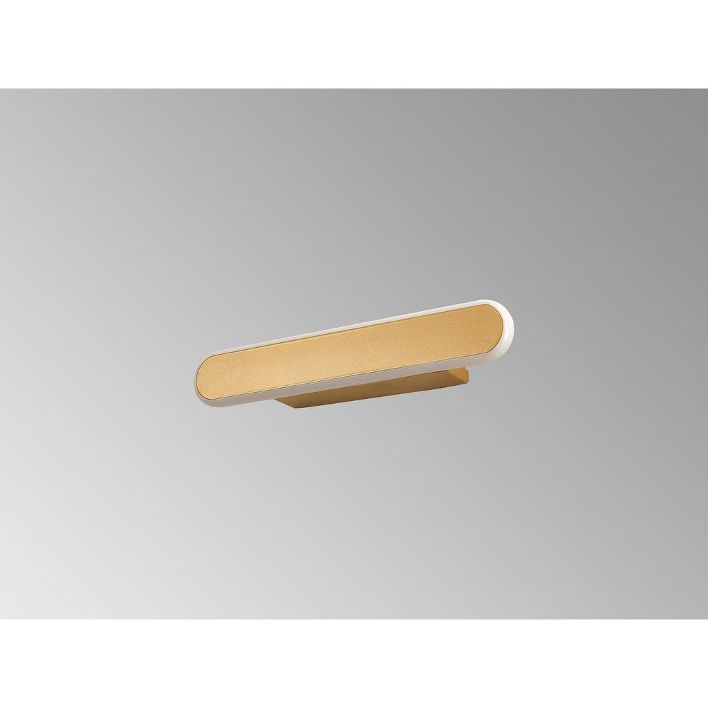 NL7765SG9 Kava 1 LED Wall Light Sand Gold Matt White