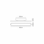 NL7766BL9 Kava 1 LED Wall Light Satin Black Matt White