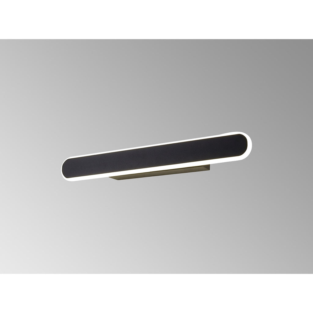 NL7766BL9 Kava 1 LED Wall Light Satin Black Matt White