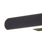 NL7766BL9 Kava 1 LED Wall Light Satin Black Matt White
