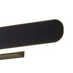 NL7766BL9 Kava 1 LED Wall Light Satin Black Matt White