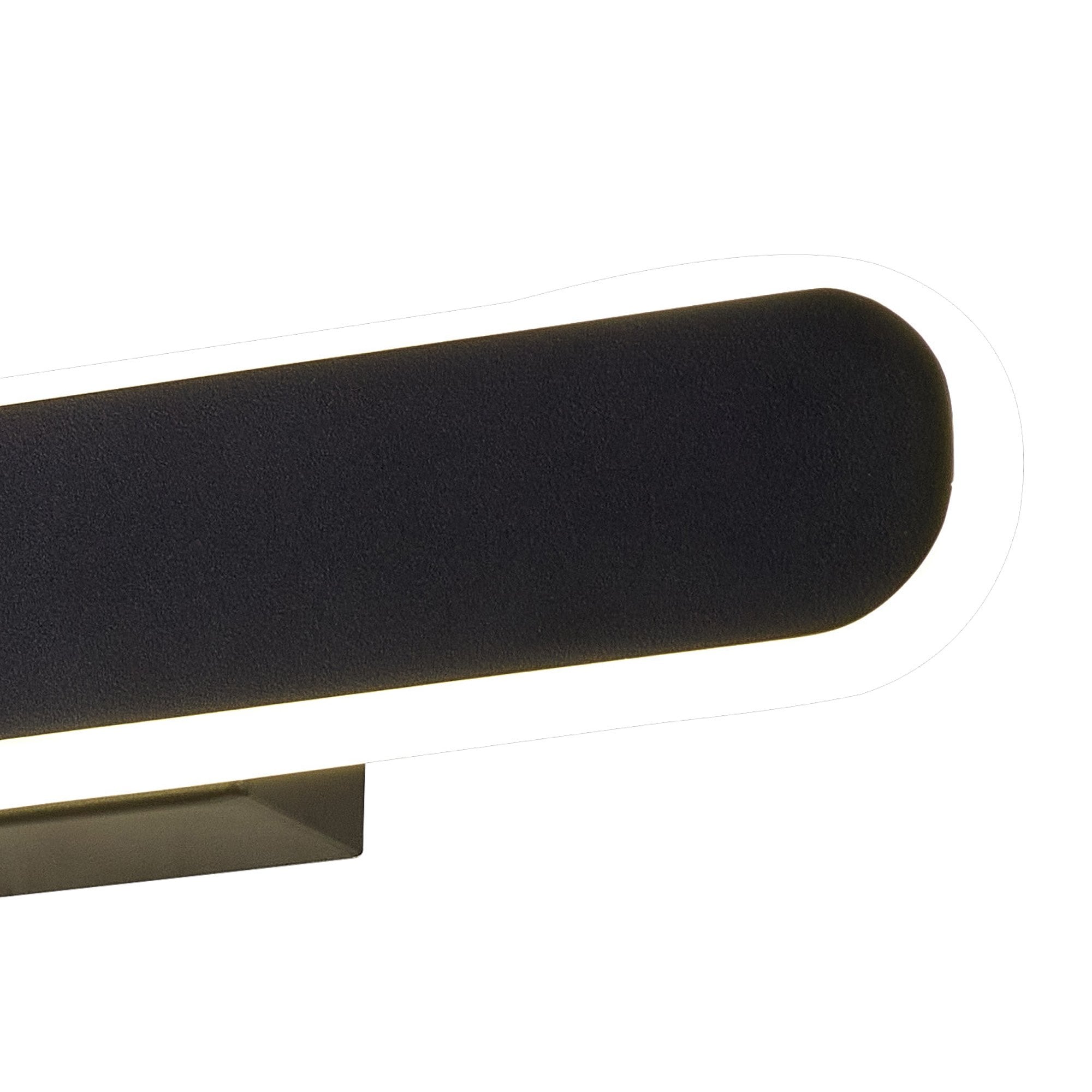 NL7766BL9 Kava 1 LED Wall Light Satin Black Matt White