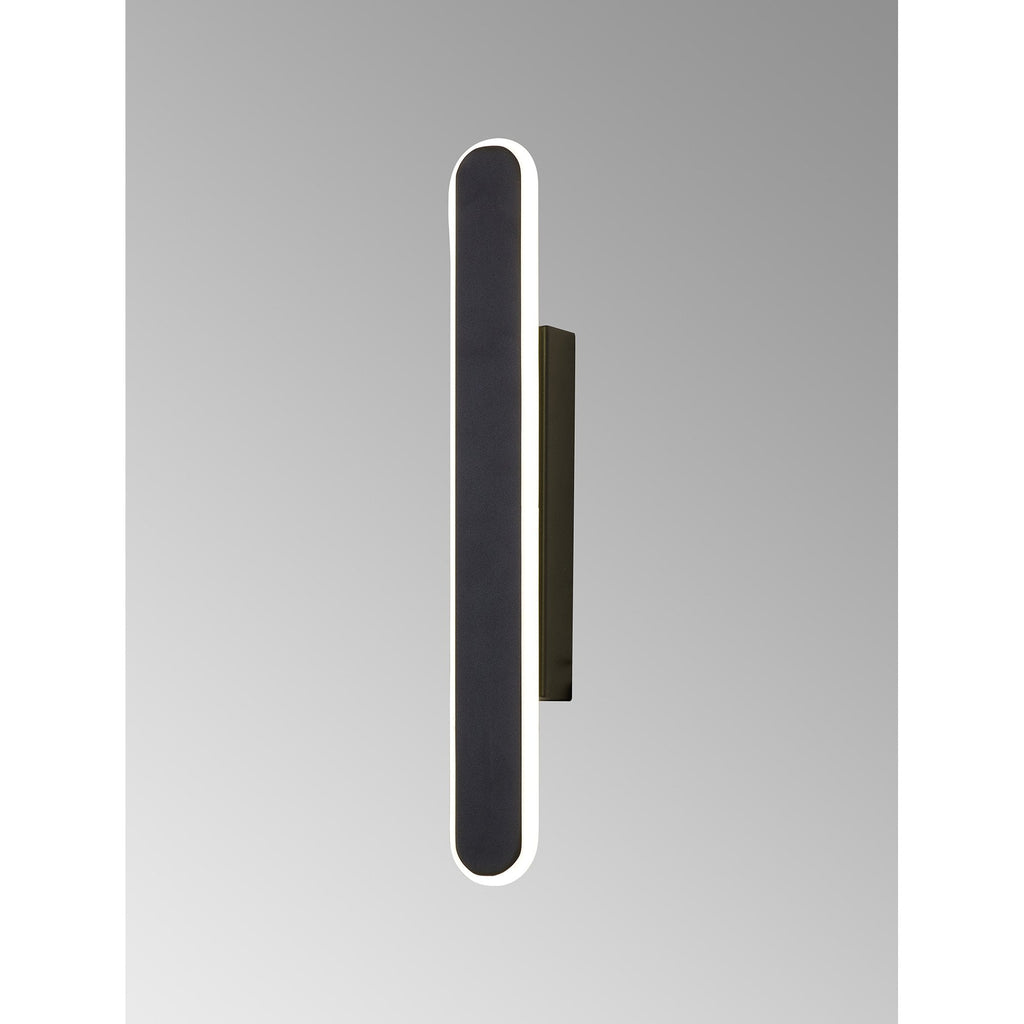 NL7766BL9 Kava 1 LED Wall Light Satin Black Matt White