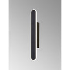 NL7766BL9 Kava 1 LED Wall Light Satin Black Matt White