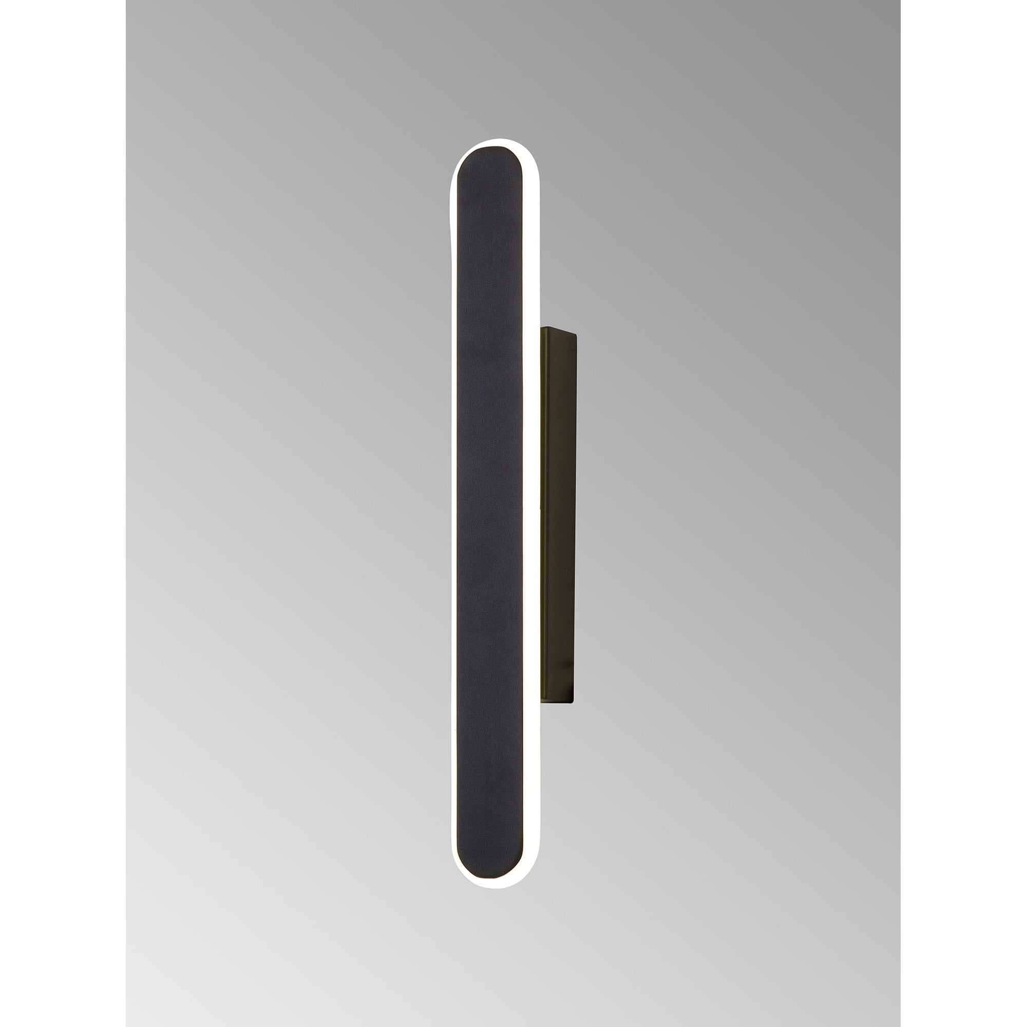 NL7766BL9 Kava 1 LED Wall Light Satin Black Matt White