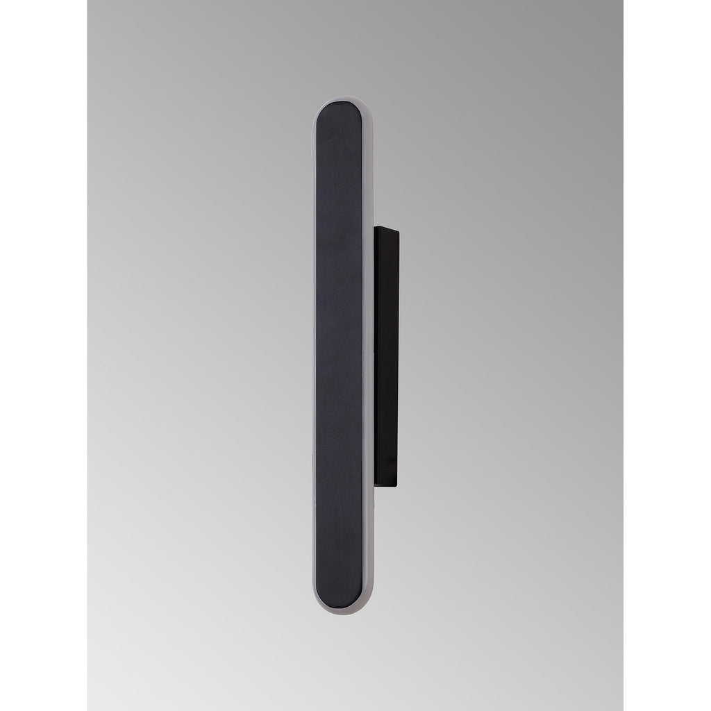 NL7766BL9 Kava 1 LED Wall Light Satin Black Matt White