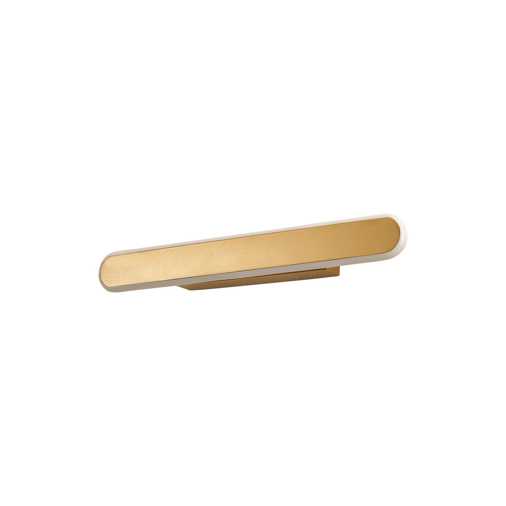 NL7766SG9 Kava 1 LED Wall Light Sand Gold Matt White