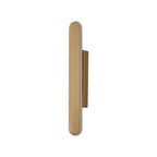 NL7766SG9 Kava 1 LED Wall Light Sand Gold Matt White