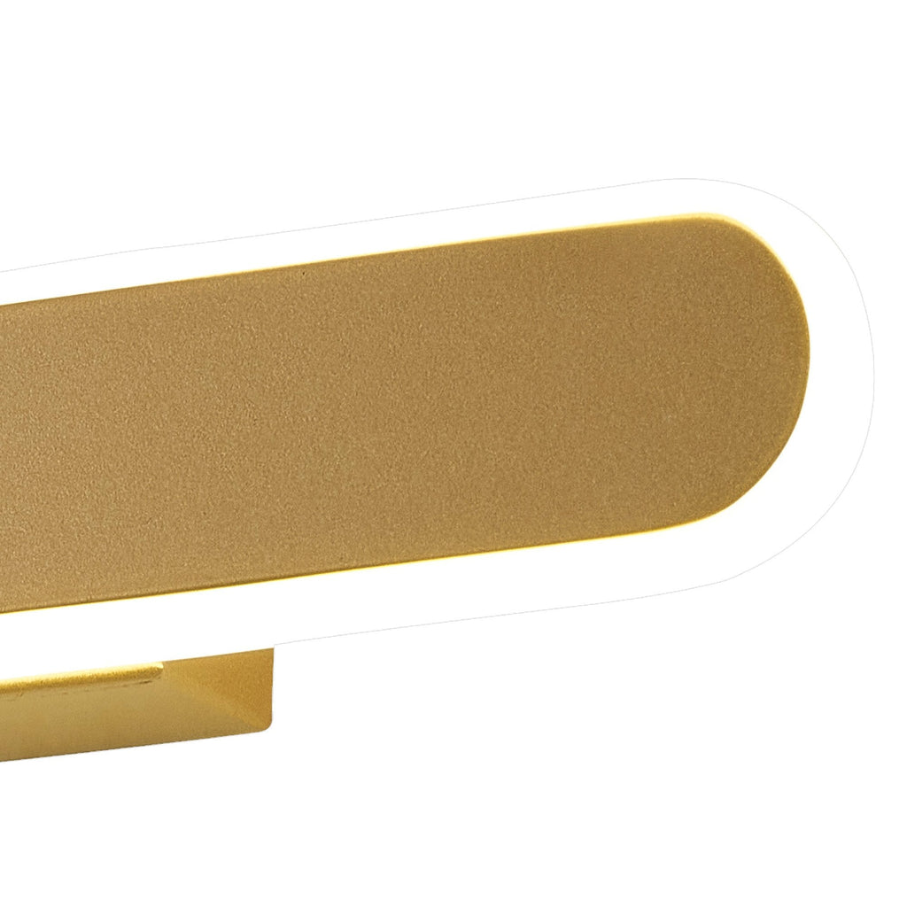 NL7766SG9 Kava 1 LED Wall Light Sand Gold Matt White