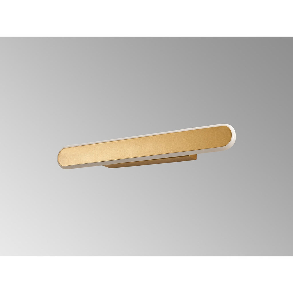NL7766SG9 Kava 1 LED Wall Light Sand Gold Matt White