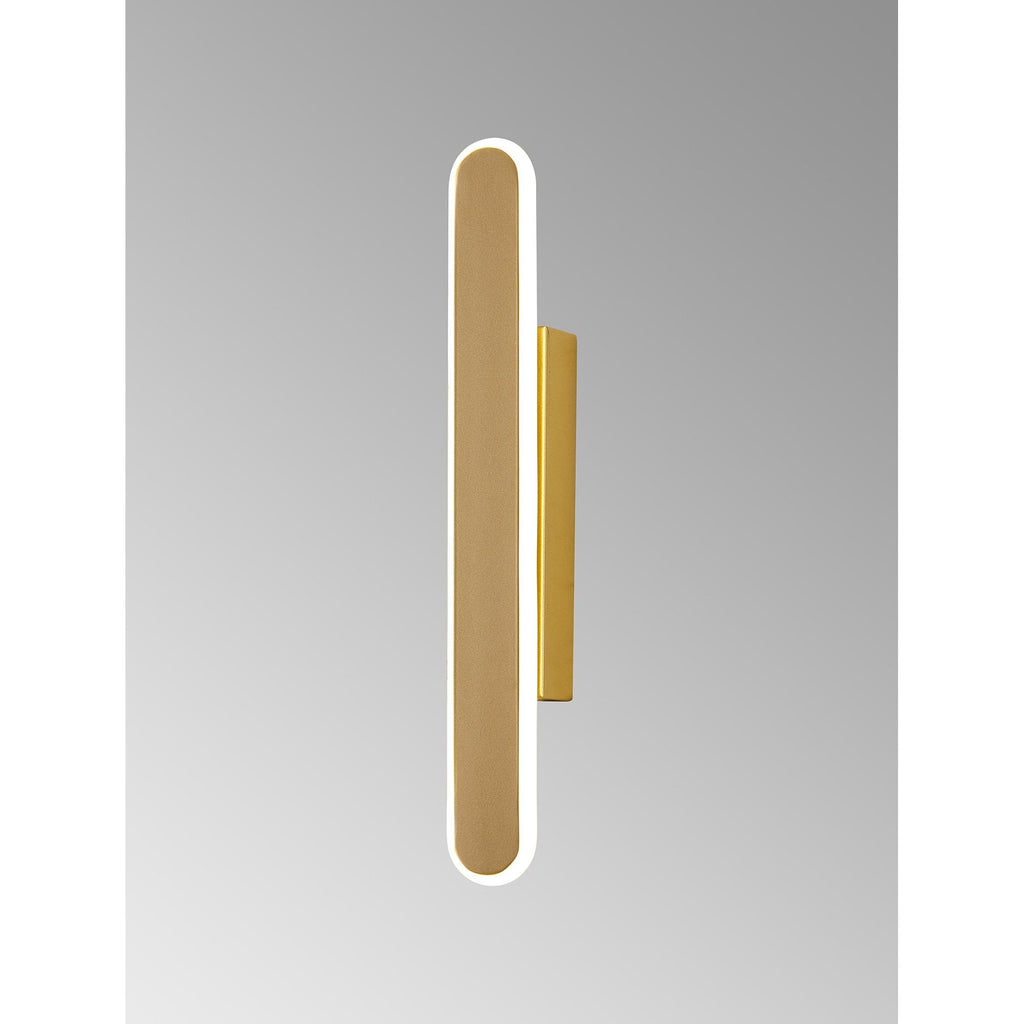 NL7766SG9 Kava 1 LED Wall Light Sand Gold Matt White