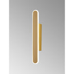 NL7766SG9 Kava 1 LED Wall Light Sand Gold Matt White