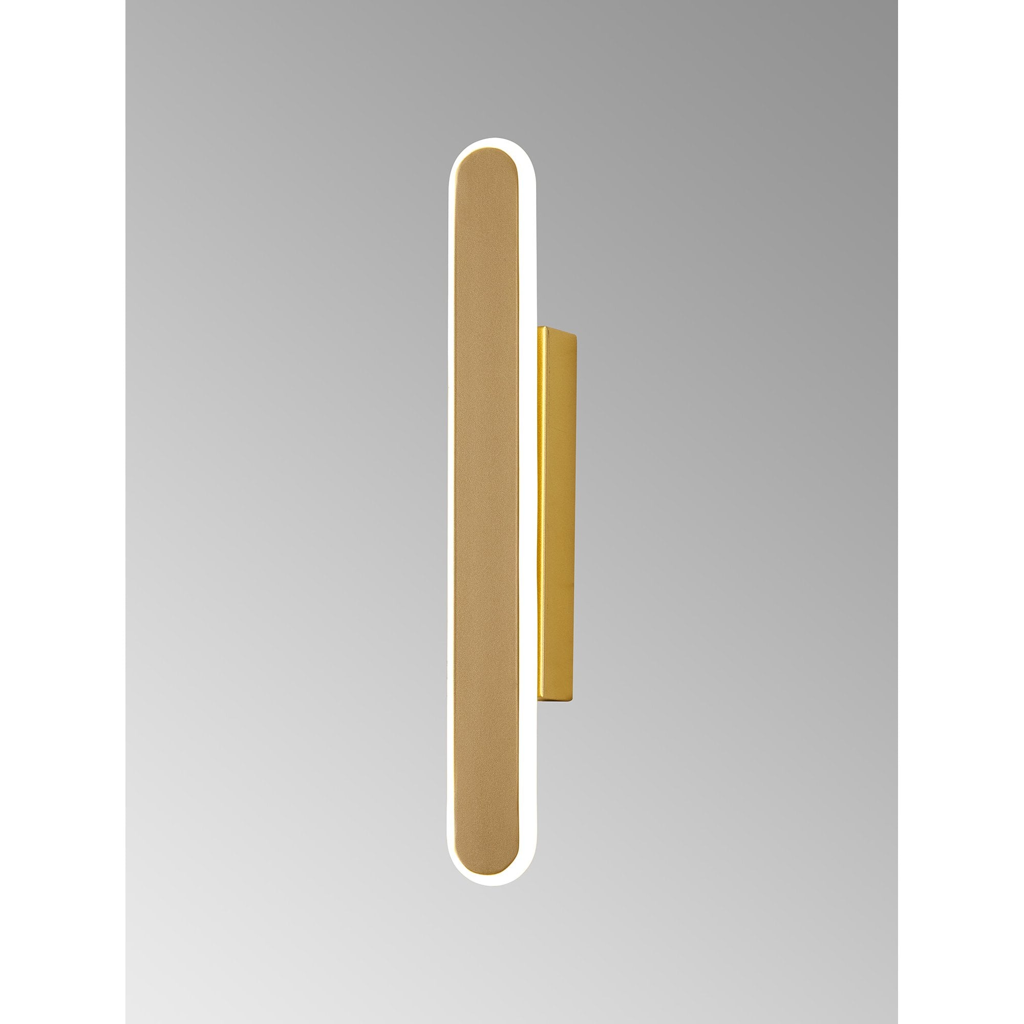 NL7766SG9 Kava 1 LED Wall Light Sand Gold Matt White