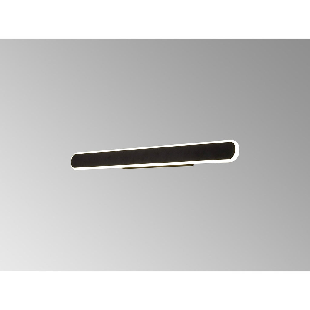 NL7767BL9 Kava 1 LED Wall Light Satin Black Matt White