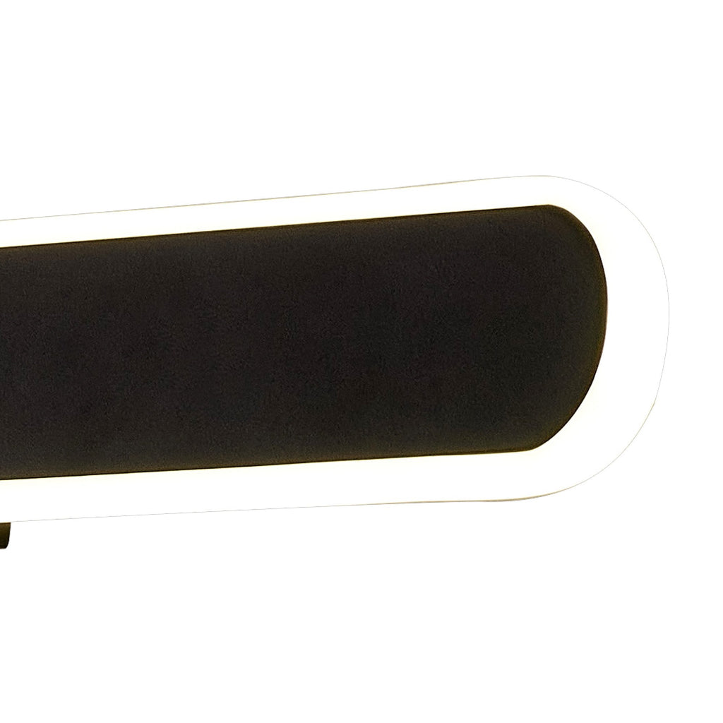 NL7767BL9 Kava 1 LED Wall Light Satin Black Matt White