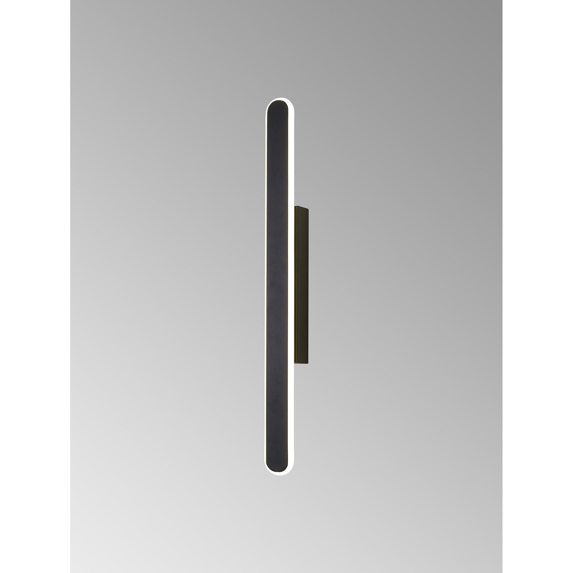 NL7767BL9 Kava 1 LED Wall Light Satin Black Matt White