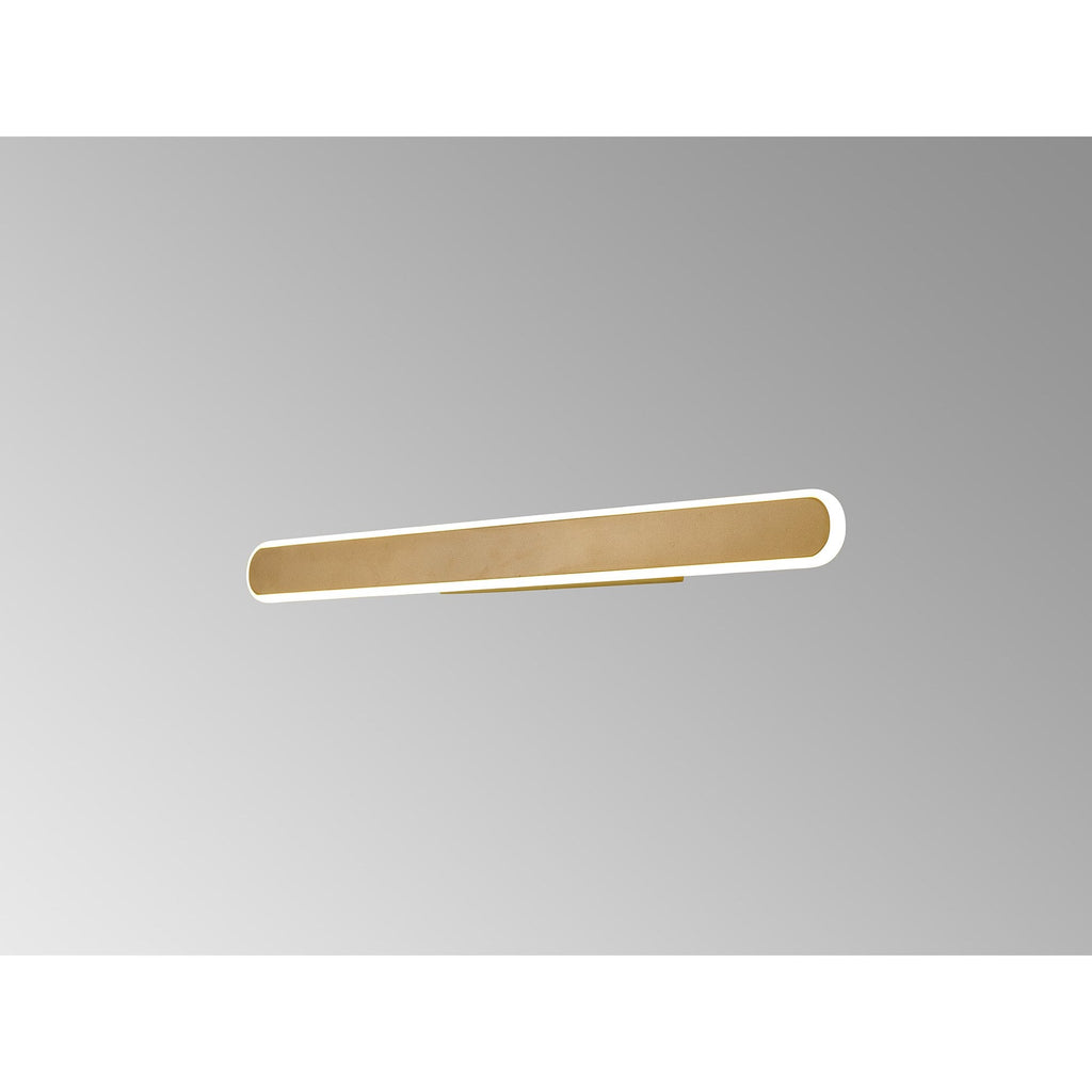 NL7767SG9 Kava 1 LED Wall Light Sand Gold Matt White