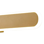 NL7767SG9 Kava 1 LED Wall Light Sand Gold Matt White