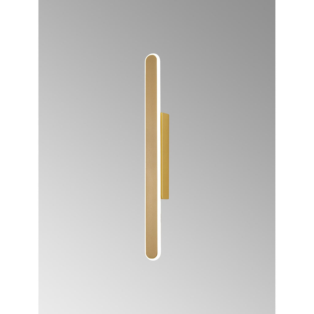 NL7767SG9 Kava 1 LED Wall Light Sand Gold Matt White