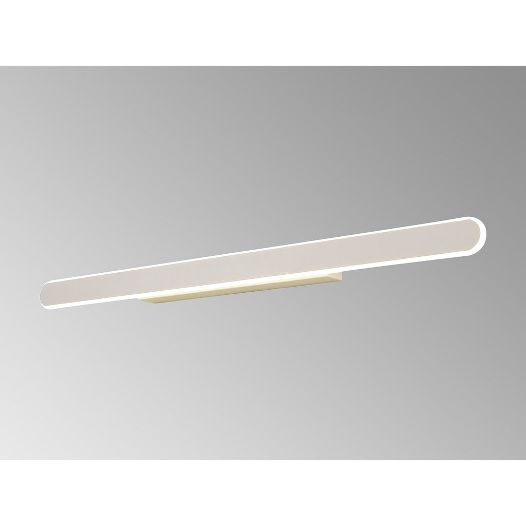 NL91539 Kava 1 LED Wall Light Sand White Matt White