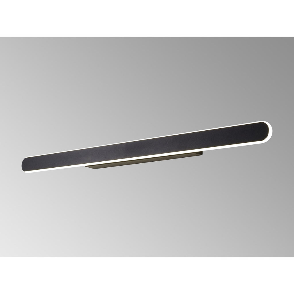 NL9153BL9 Kava 1 LED Wall Light Satin Black Matt White