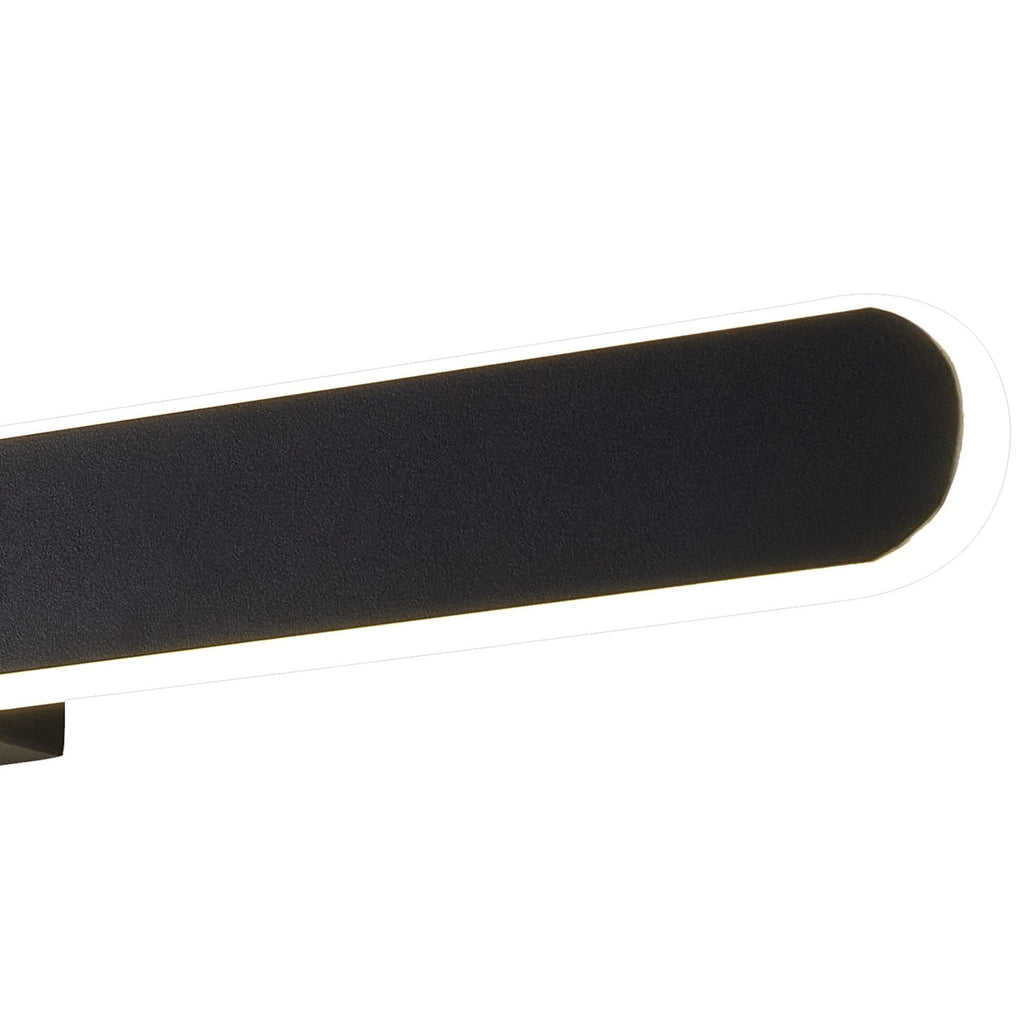 NL9153BL9 Kava 1 LED Wall Light Satin Black Matt White