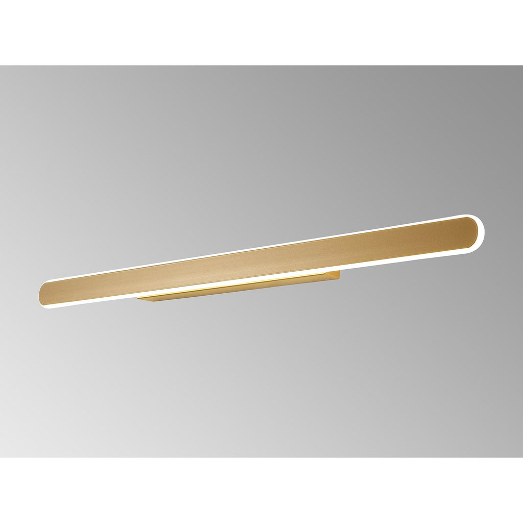 NL9153SG9 Kava 1 LED Wall Light Sand Gold Matt White