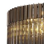 NL84459 Vienna 12 Light Round Pendant Polished Nickel Smoked