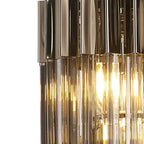 NL84479 Vienna 4 Light Round Pendant Polished Nickel Smoked
